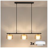  Brilagi - LED Luster na sajli AURA LUX 3xGX53/30W/230V crna/zlatna | Eponuda.com