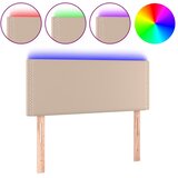  LED uzglavlje boja cappuccina 80 x 5 x 78/88 cm od umjetne kože | shoptok.hr