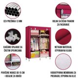 HOMEMATE Prenosivi garderober bordo boje 170*105*45 | ePonuda.com