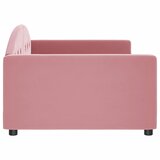 Dnevni krevet ružičasti 100 x 200 cm baršunasti | shoptok.hr