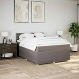  Krevet s oprugama i madracem smeđesivi 140x200 cm tkanina | shoptok.hr