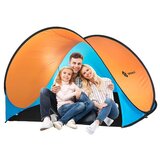 springos Samosestavljiv pop-up šotor 200 x 120 cm modro oranžen., (21638386) | Shoptok.si