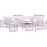  Set vanjskih sofa 8 kom. Prirodna i krem | shoptok.hr