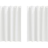 vidaXL Zavese z zavesami 2 pcs Čista bela 175 x 140 cm Poliester | Shoptok.si
