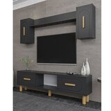 Hanah home tv polica yosun bohem anthracite sapphire oak Cene