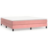 The Living Store Posteljni okvir roza 160x200 cm žamet - Box Spring Posteljni Okvir, (21488182) | Shoptok.si