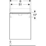 Geberit ormarić za lavabo 442 x 617 x 356 Smyle Square Sa 1 Vratima Bela 500.351 | Eponuda.com