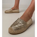 D/CEO Golden perforated espadrilles on a platform Zelvira | shoptok.hr