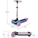 Kinderkraft romobil RAKET LED, Pink | shoptok.hr