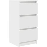 vidaXL Komoda bela 37,5x35x76 cm inženirski les, (21830570) | Shoptok.si