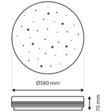  LED Prigušiva plafonska svetiljka VENTA LED/60W/230V 2700-6500K +daljinski upravljač | Eponuda.com