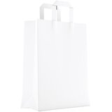  VREĆICE UKRASNE NATRON 26X35X12CM RAVNA RUČKA PK50 DUGA BIJELE | shoptok.hr