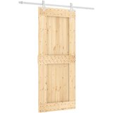 Furnova Drsna vrata s kompletom vodil 85x210 cm trdna borovina, (21944766) | Shoptok.si