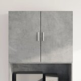 The Living Store Stenska omarica betonsko siva 80x42,5x64 cm inženirski les - Stenska Omarica, (21837334) | Shoptok.si