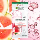 Garnier Skin Naturals Hyaluronic Acid Ampoule platnena maska ​​za pomiritev in posvetlitev kože 1 ks za ženske | Shoptok.si