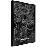  Poster - City Map: Hamburg (Dark) 40x60 | shoptok.hr