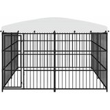 Vanjski kavez za pse s krovom 300 x 300 x 210 cm | shoptok.hr