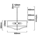 Open Design OR84825 - Luster na šipci GERDO 4xE27/12W/230V zlatna/bela | Eponuda.com