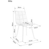 Molarem Home Stolica MILA - samt tkanina | shoptok.hr