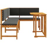 3-delni vrtni bistro set s blazinami iz trdega akacijevega lesa, (22015563) | Shoptok.si