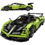  Licencirani auto na daljinsko upravljanje Rastar 1:8 Pagani Huayra BC - zeleni - 2896 elemenata | shoptok.hr