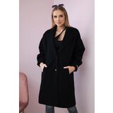 Kesi Włoski Single-breasted coat with buttons black | ePonuda.com