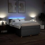  Krevet box spring s madracem svjetlosivi 140x200 cm od tkanine | shoptok.hr