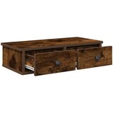  Zidna polica s ladicama dimljeni hrast 60x28x15 cm | shoptok.hr