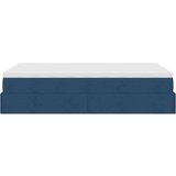 vidaXL Otomanski posteljni okvir z vzmetnico moder 120x200 cm blago | Shoptok.si