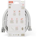 Tatay tuš crijevo Deluxe 2 m PVC/ABS srebrno | shoptok.hr