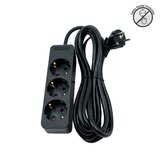 Mitea_Electric Priključnica crna 16A 250V 3680W 3x1.5mm2 prenosna nerastavna trostruka (produžni kabl) ME-PR3-5M DZ | Eponuda.com