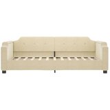  Dnevni krevet krem 100 x 200 cm od tkanine | shoptok.hr