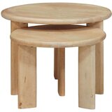  Stolovi za slaganje 2 pcs Crna Čvrsto drvo manga | shoptok.hr