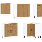  11-dijelni set kuhinjskih ormarića Kalmar konstruiranog drva | shoptok.hr