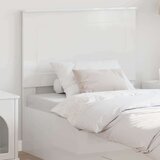  Uzglavlje s uzglavljem Sjajno bijela 80 cm Konstruirano drvo | shoptok.hr