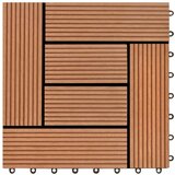  WPC Pločice za brodski pod s okomitim uzorkom 30 x 30 cm 11 komada | shoptok.hr