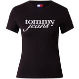 Tommy Jeans Majica 'ESSENTIAL' črna / bela Cene