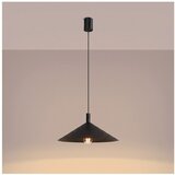 Sollux Črna jeklena viseča svetilka ø 40 cm Zylo – | Shoptok.si
