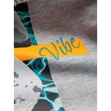 Ombre Summer Vibe printed men's cotton tank top - grey melange | ePonuda.com