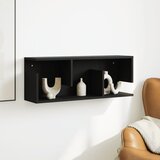  Zidni ormarić crni 80x20x30 cm od konstruiranog drva | shoptok.hr