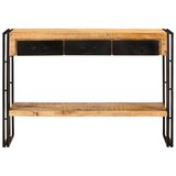 Maison Chic konzolna miza - miza ob steni 110x30x76 cm trden mangov les, (21786543) | Shoptok.si