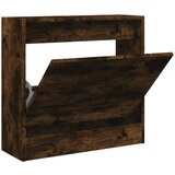 Maison Chic Omarica za obutev - Kopa za čevlje dimljeni hrast 60x21x57 cm inženirski les, (21776527) Cene