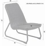 Bessagi Garden set za balkon augustina, 3-Delni, temno siv | Shoptok.si