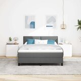 s opruga kutije Tamno siva 160 x 200 cm tkanina | shoptok.hr