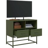 vidaXL TV omarica olivno zelena 68x39x60,5 cm jeklo | Shoptok.si