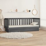  Dnevni ležaj sivi 75x190 cm od masivne borovine | shoptok.hr