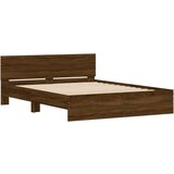  Okvir kreveta s uzglavljem boja hrasta 150x200 cm | shoptok.hr