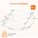 LIFEWIT 4-Nadstropni Akrilni Organizator za Kozmetiko in Dekoracijo | Shoptok.si
