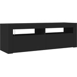 TV ormarić s LED svjetlima crni 120 x 35 x 40 cm | shoptok.hr
