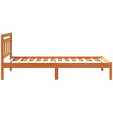  Krevetna konstrukcija Smeđa 75 x 190 cm Čvrsto borovo drvo | shoptok.hr